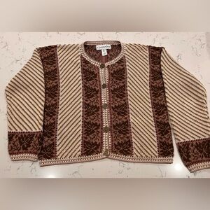 Vintage Caamano Sweater Limited Edition Hand Knit In Peru Size Small‎ *EUC*